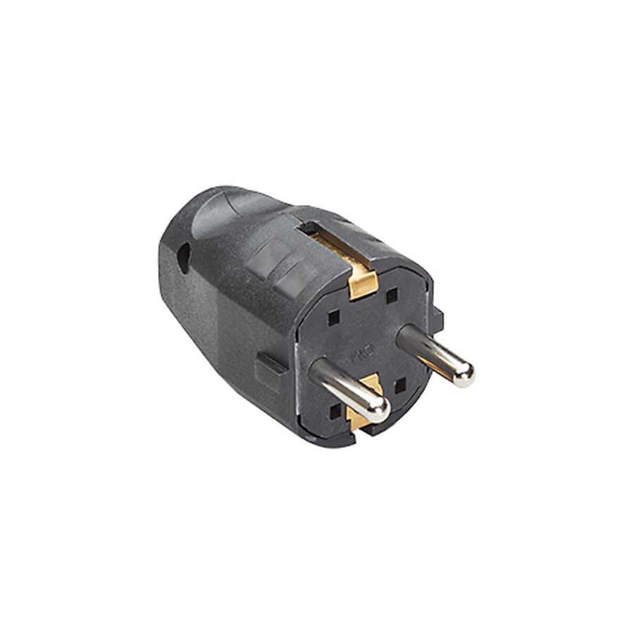 BACHMANN Montagestecker, für Zuleitung H03VV-F3G0,75-1,0-1,5mm, schwarz