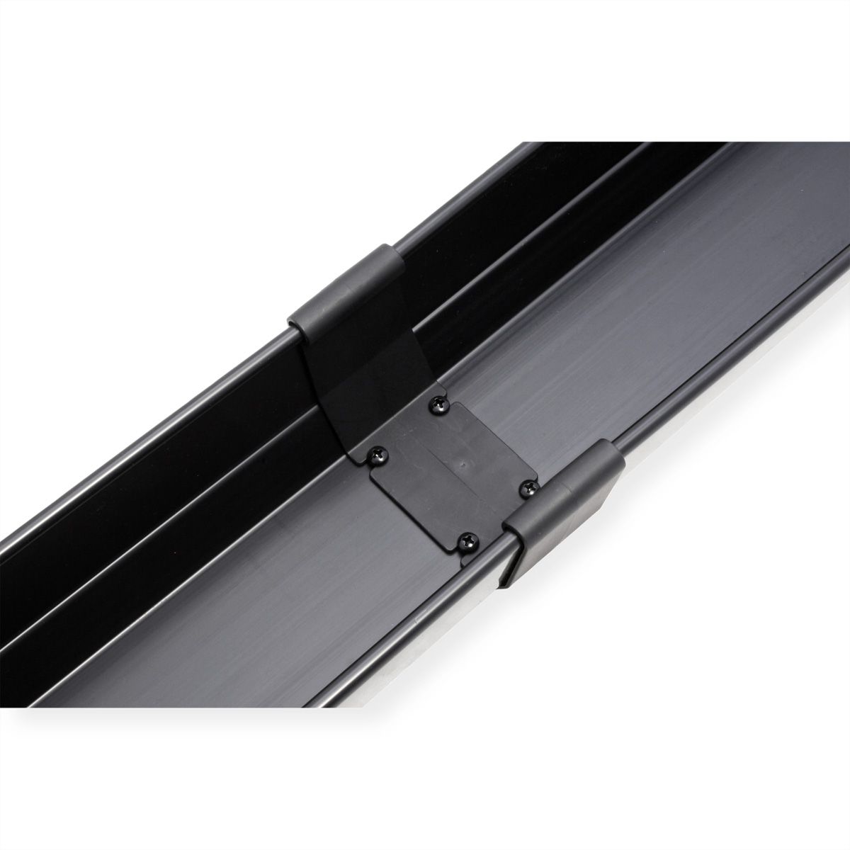 ROLINE Easy2Open Kabelkanal, Untertischmontage, schwarz, 85,8 cm