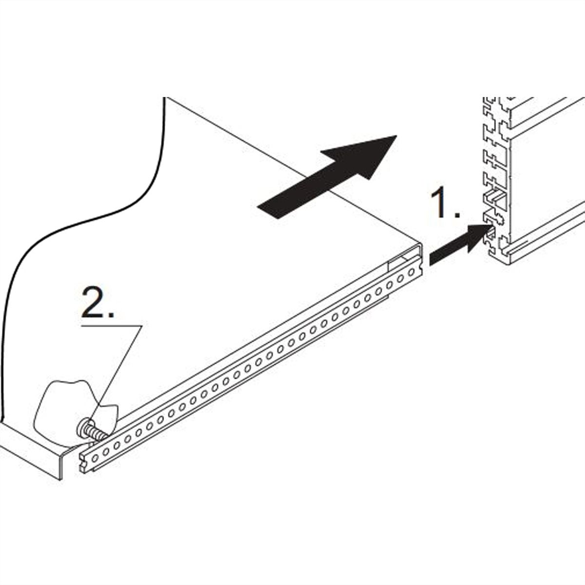 SCHROFF Montageplatte - CHASSISPLATTE 210T