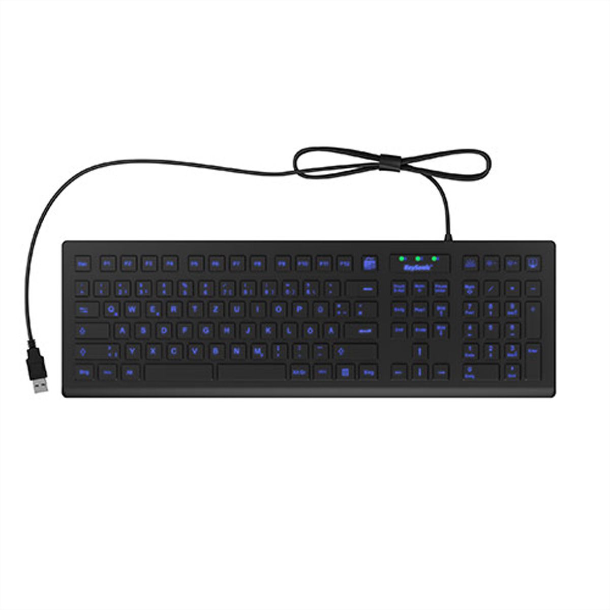 KeySonic KSK-8031INEL-B Hygienetastatur Full-Size Industrietastatur schwarz