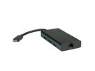 VALUE USB 3.2 Gen 1 Typ C zu Gigabit Ethernet Konverter + Hub