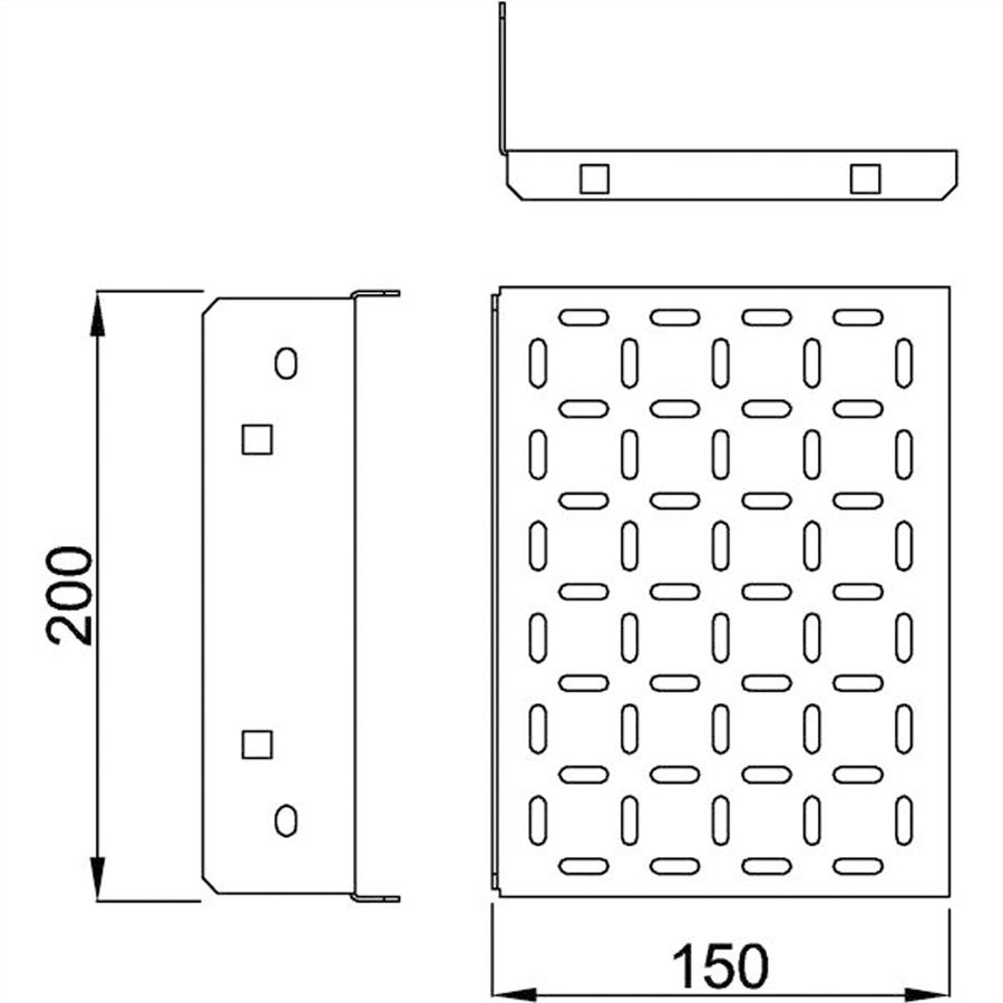 SCHROFF Modemträger - MODEMBLECH 200B 150T EPCASE