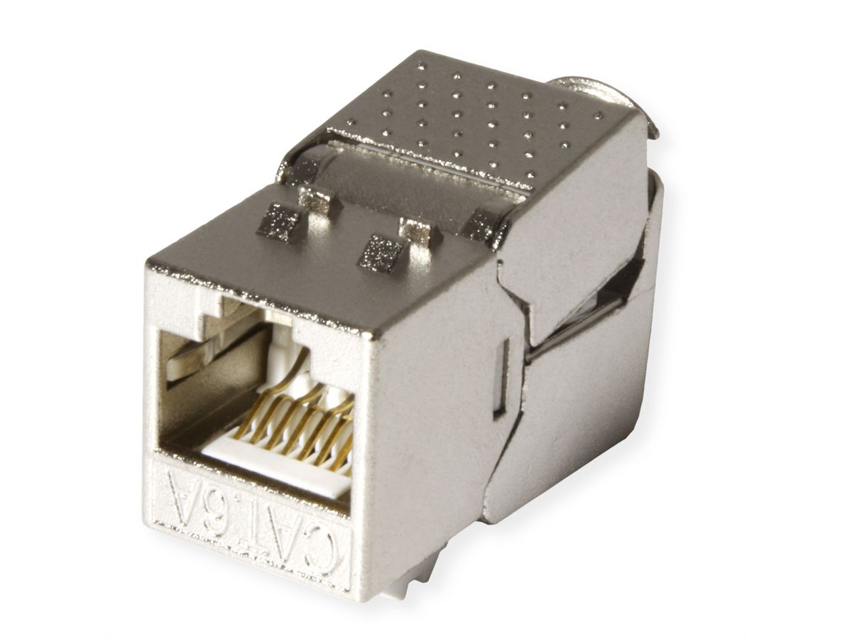 VALUE Kat.6A (Class EA) Keystone, RJ-45, geschirmt, werkzeuglos, SuperSLIM