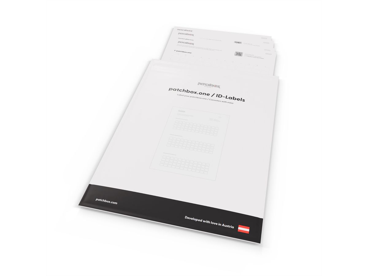patchbox.one ID-Labels 432 bedruckbare Aufkleber