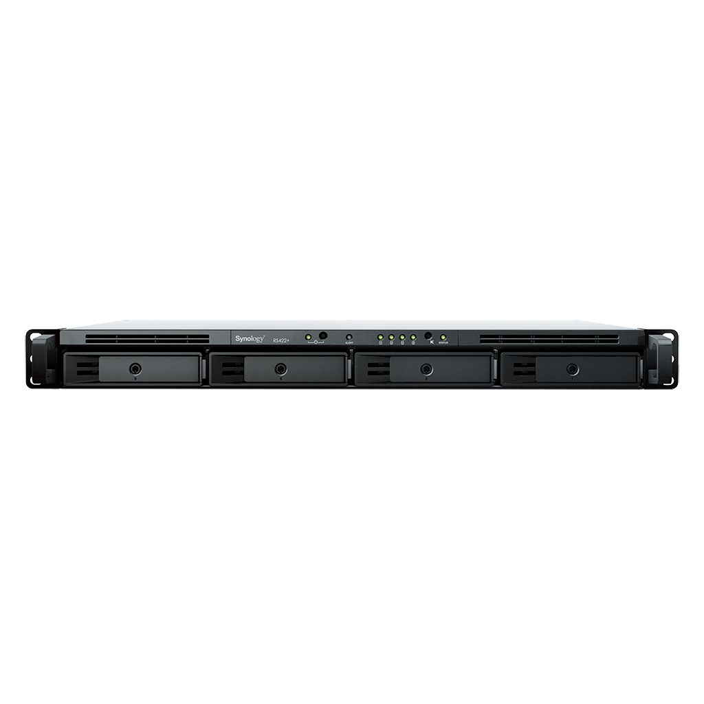 Synology RackStation RS422+ NAS & Speicherserver Rack (1U) Eingebauter Ethernet-Anschluss Schwarz R1600
