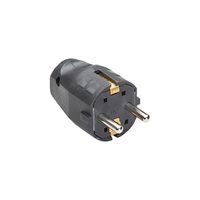 BACHMANN Montagestecker, für Zuleitung H03VV-F3G0,75-1,0-1,5mm, schwarz