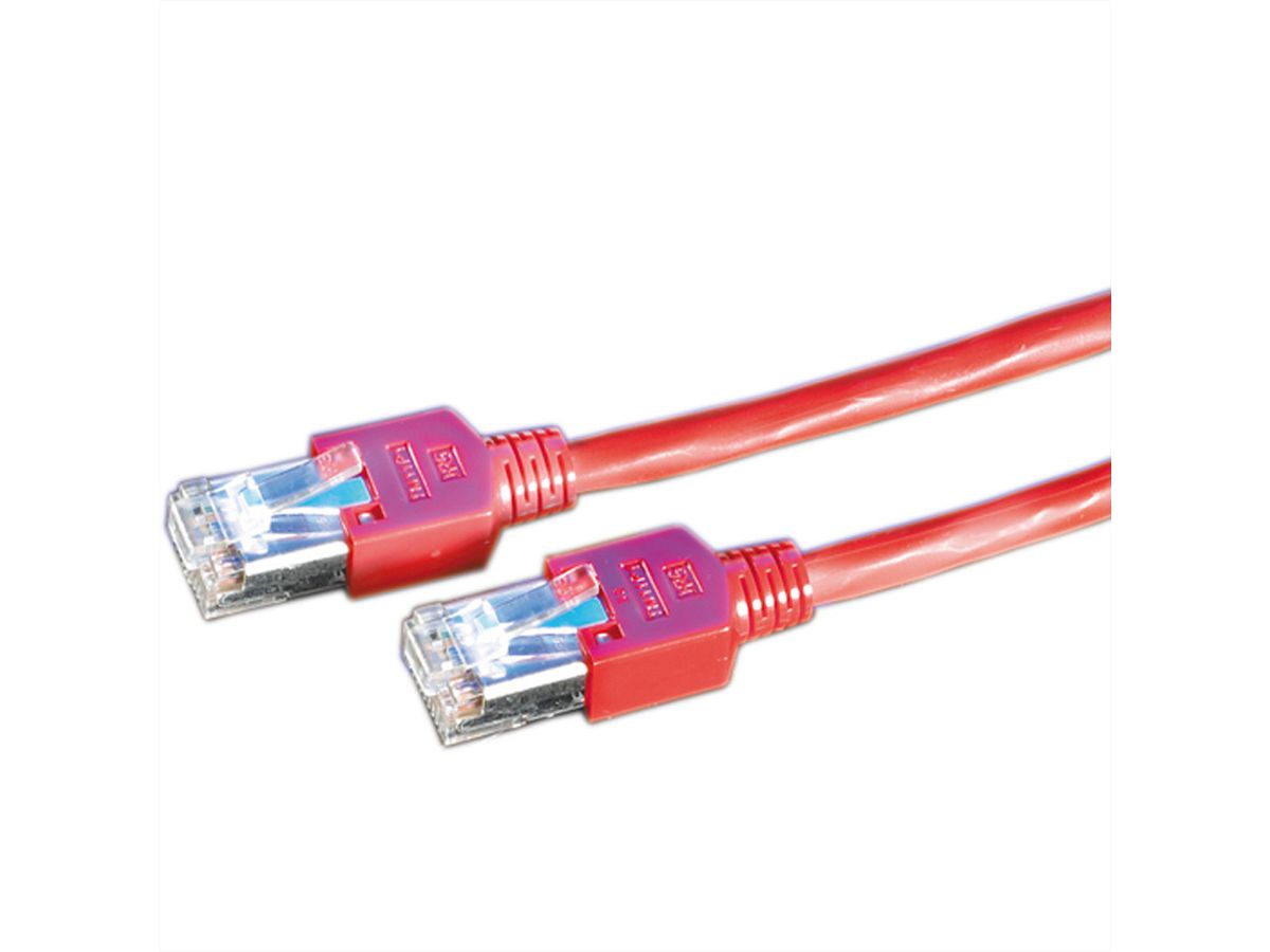DÄTWYLER Patchkabel Kat.5e (Class D) S/UTP, CU 5502 flex LSOH, Hirose TM11, rot, 2 m