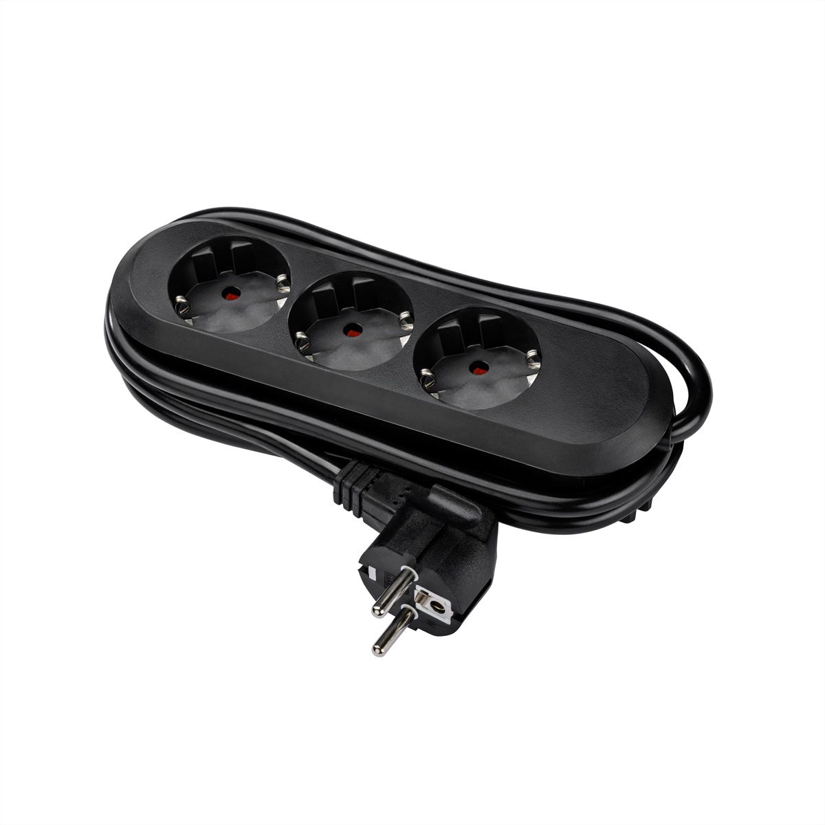 BACHMANN SMART Steckdosenleiste 3x Schutzkontakt, geschraubt, schwarz, 1,5 m