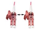 ROLINE LWL-Kabel duplex 50/125µm OM4, LC/LC, UNIBOOT, violett, 1 m