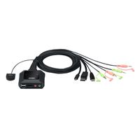 ATEN CS52DP 2-Port USB-C DP Hybrid Kabel KVM Switch