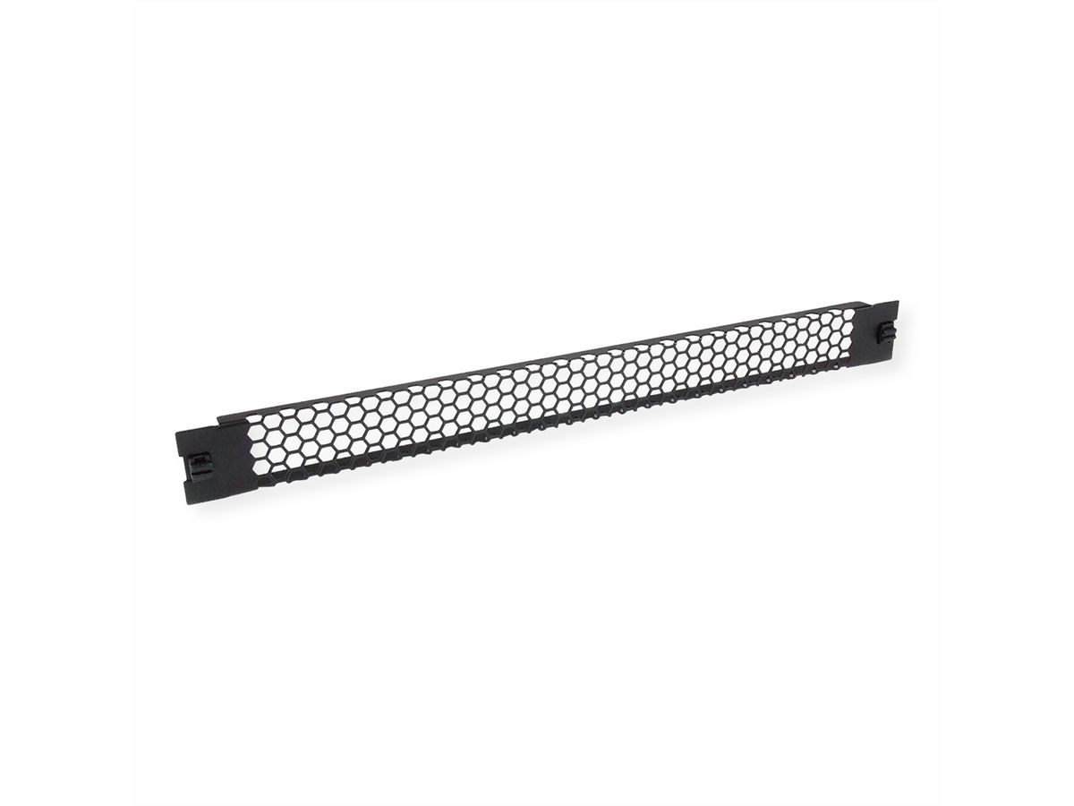 VALUE 19"-Belüftungsplatte Snap-in, 1 HE, schwarz