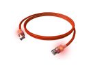 EasyLan DualBoot LED Patchkabel RJ45 S/FTP Kat.6A (Class EA), mit saCon Stecker, LSOH, rot, 1 m