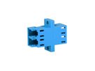 TELEGÄRTNER LC Duplex Kupplung, Single- u. Multimode, Keramikhülse, Kunststoffgehäuse blau