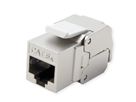 ROLINE Kat.6A (Class EA) Keystone, RJ-45, geschirmt, werkzeuglos, silberfarben