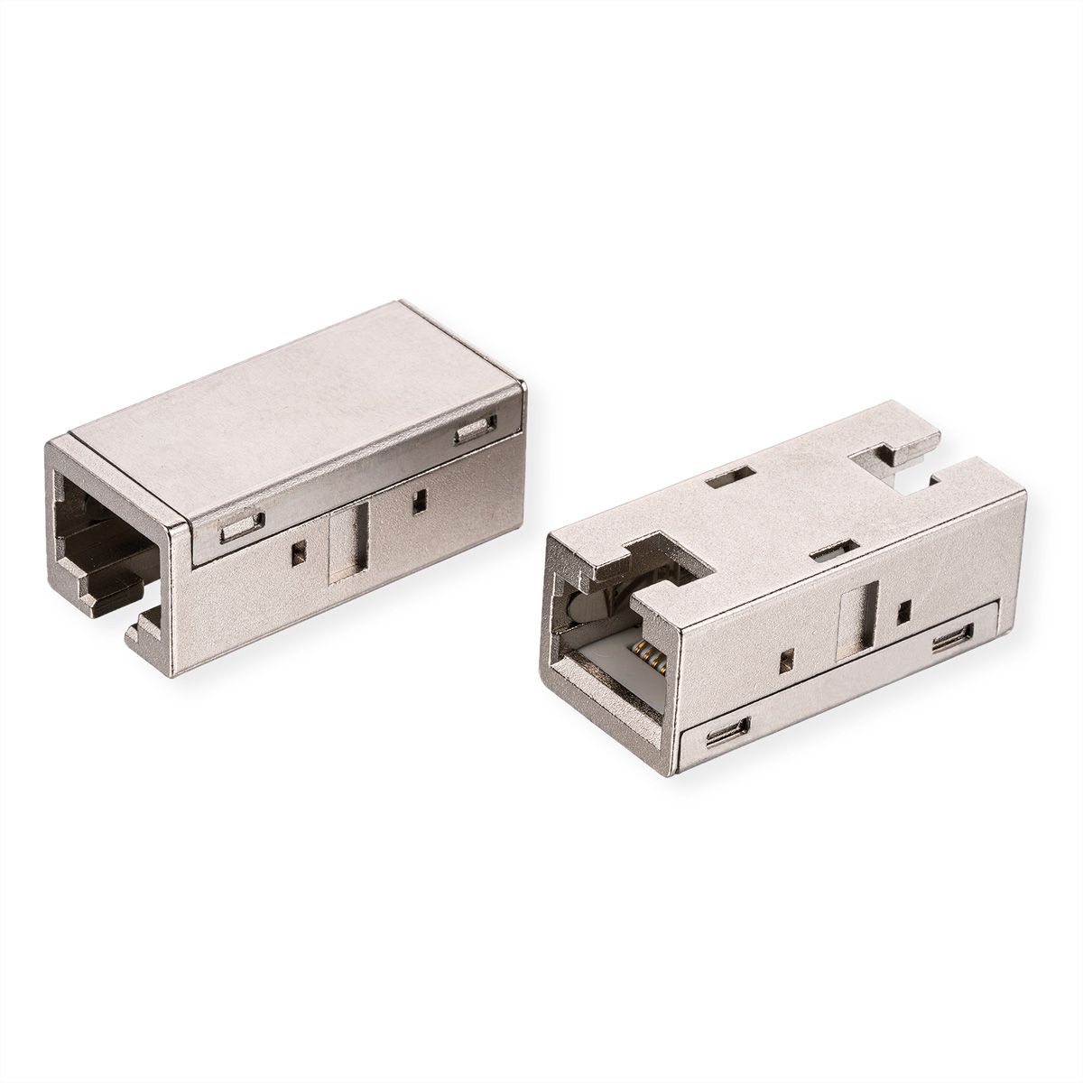 ROLINE RJ-45 Kupplung geschirmt, Cat.6A (Class EA), Metallgehäuse