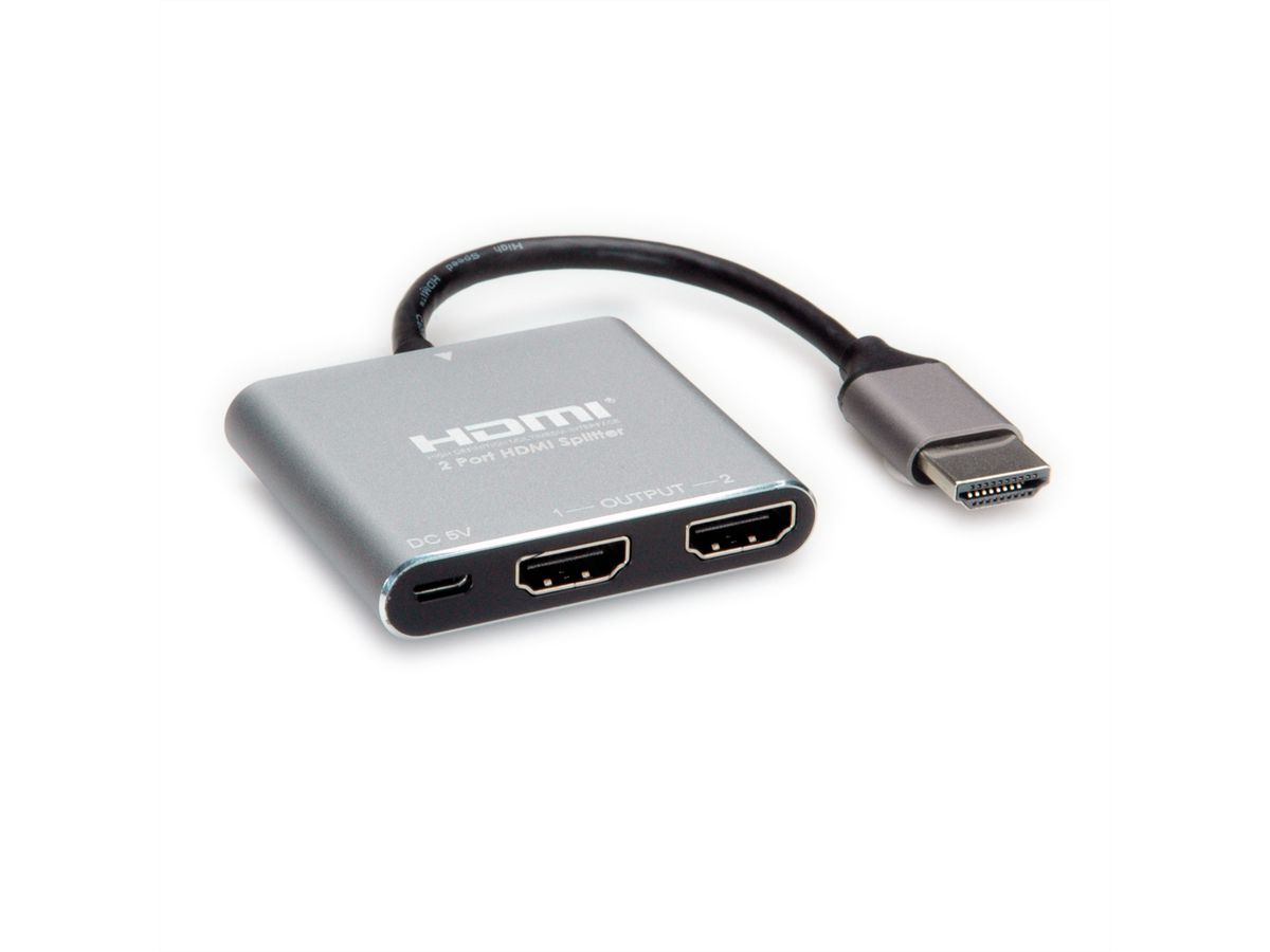 VALUE Video-Splitter, HDMI 4K, 2fach