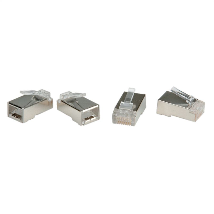 ROLINE Modular Plug geschirmt, Cat.6 (Class E), 10 Stck