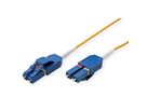 ROLINE LWL-Kabel duplex 9/125µm OS2, LC/LC, UNIBOOT, gelb, 7 m