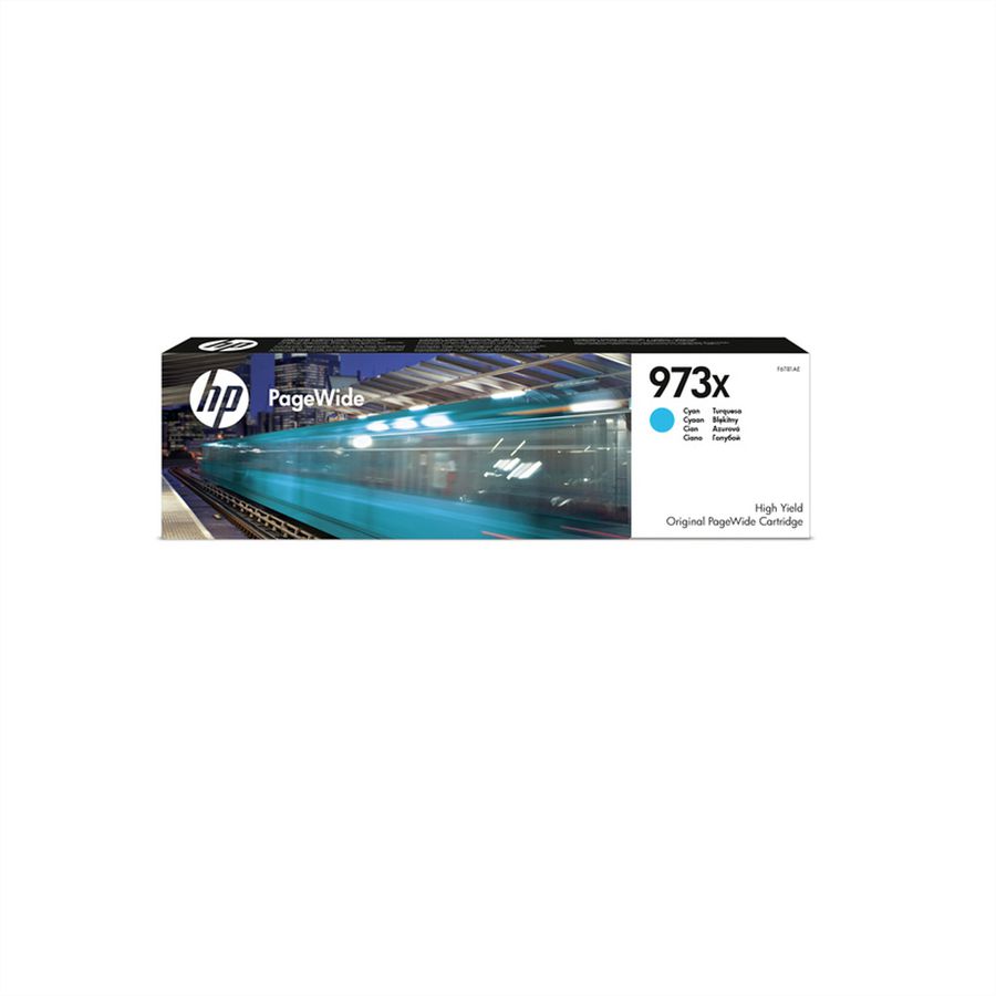 F6T81AE, Nr. 973X, Druckpatrone, cyan, 7.000 Seiten, für PageWide MFP P57750, MFP P55250, Pro 452, Pro 477
