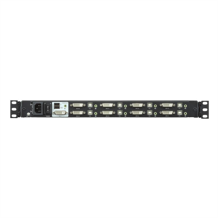 ATEN CL6708MW 43cm LCD KVM Switch, USB-DVI  8 Port, DE-Layout