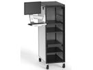 SCHROFF Verstellbarer Monitorarm mit Tastatur Ablage, bis 8 kg