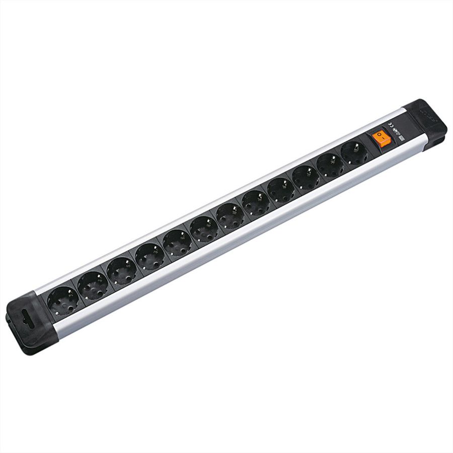 BACHMANN CONNECTUS Steckdosenleiste 9x Schutzkontakt, Kunststoff, mit Schalter, 2,0m