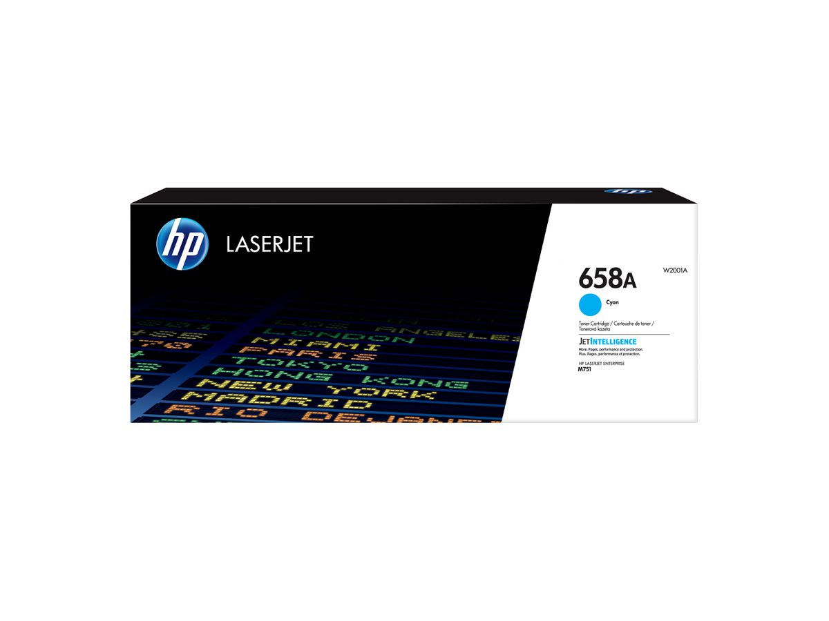 HP 658A Cyan Original LaserJet Tonerkartusche