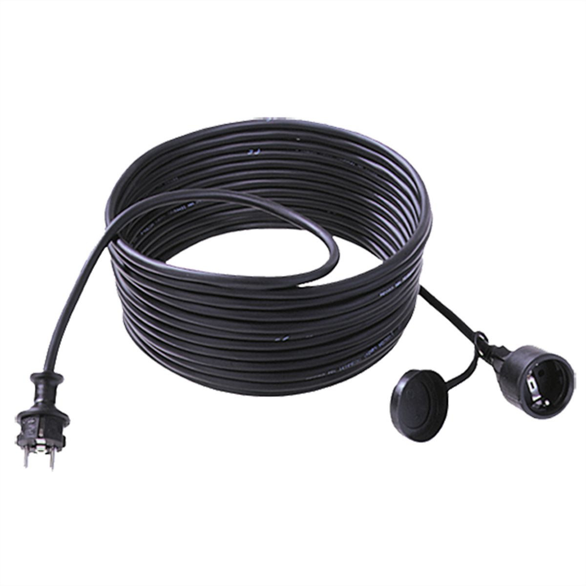 BACHMANN Extension 3G1,5mm², H07RN-F Gummi/Neopren Schutzkontakt, schwarz, 50 m