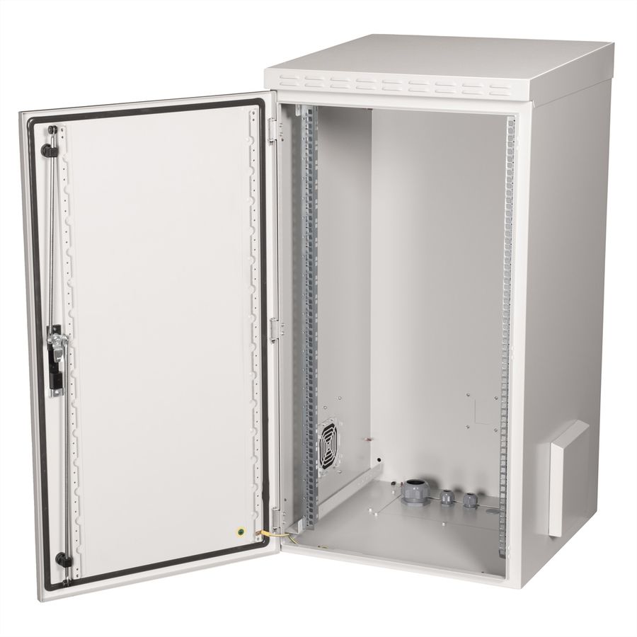 ROLINE 19-Zoll Wandgehäuse Pro 22 HE, 600x600 BxT IP55 outdoor grau