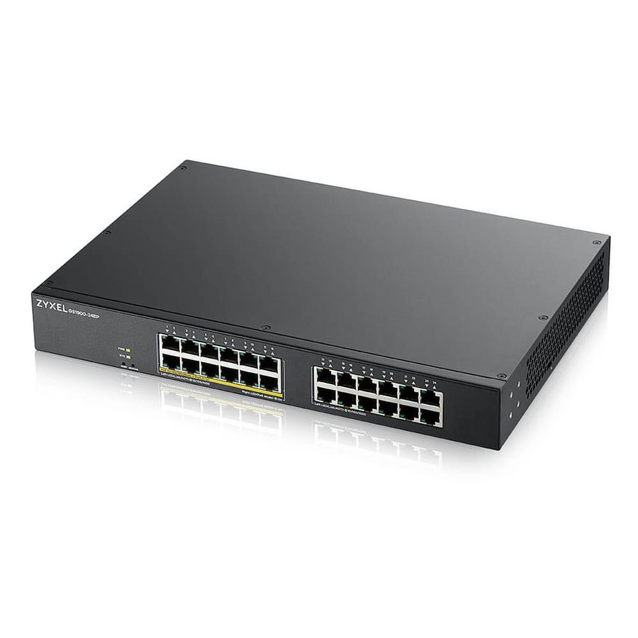 Zyxel GS1900-24EP Managed L2 Gigabit Ethernet (10/100/1000) Power over Ethernet (PoE) Schwarz