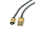 ROLINE GOLD USB 2.0 Kabel, Typ A ST - Micro B ST (reversibel), 1,8 m