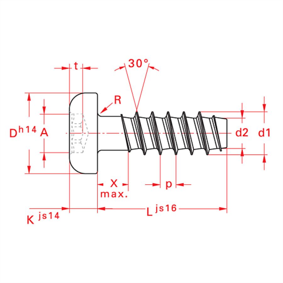 BACHMANN Innensechsrund T6 Schrauben für Custom Module, 10 Stk.