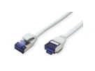 ROLINE Patchkabel Kat.6A (Class EA) S/FTP (PiMF), LSOH, PoE, grau, 10 m