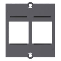 BACHMANN Custom Modul Rahmen 2x Keystone, schwarz