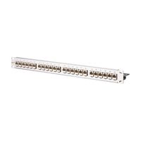 METZ CONNECT E-DAT modul 24x8(8) 1HE Patchfeld Cat.6A, silberfarben