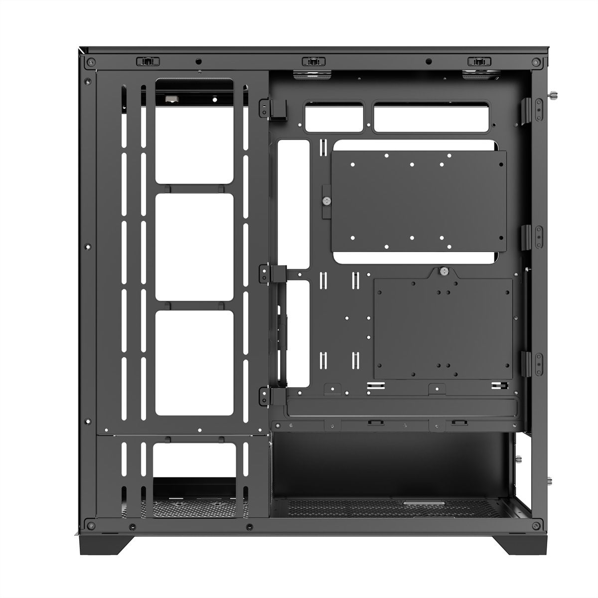 XILENCE Xilent Gleam X818.ARGB Gaming ATX PC-Gehäuse schwarz, RGB ATX Midi Tower
