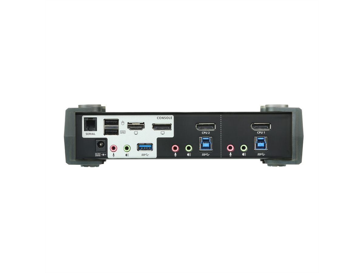 ATEN CS1922M 2-Port USB 3.0 4K DisplayPort MST KVM Switch