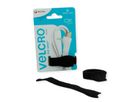 VELCRO® ONE-WRAP® Wiederverwendbare Streifen Snack Size, schwarz