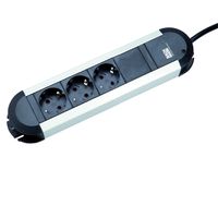 BACHMANN PRIMO Steckdosenleiste 3x Schutzkontakt, Aluminium, 1,75m
