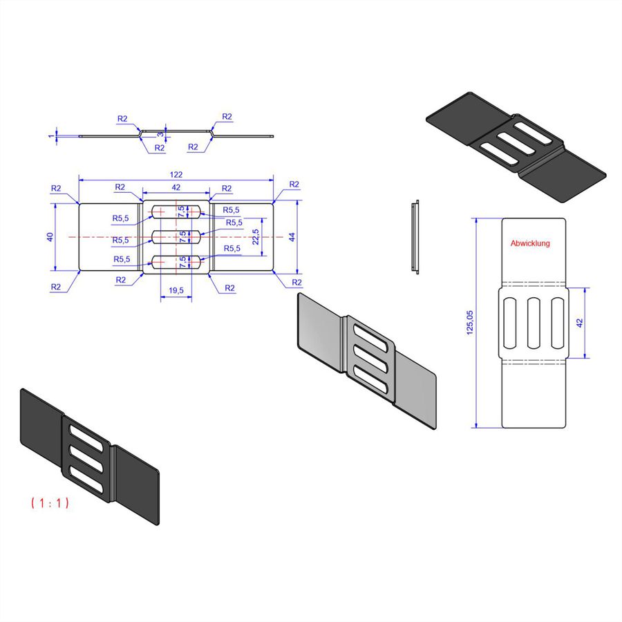 BACHMANN Verbindungswinkel PDU Basic, VM profil