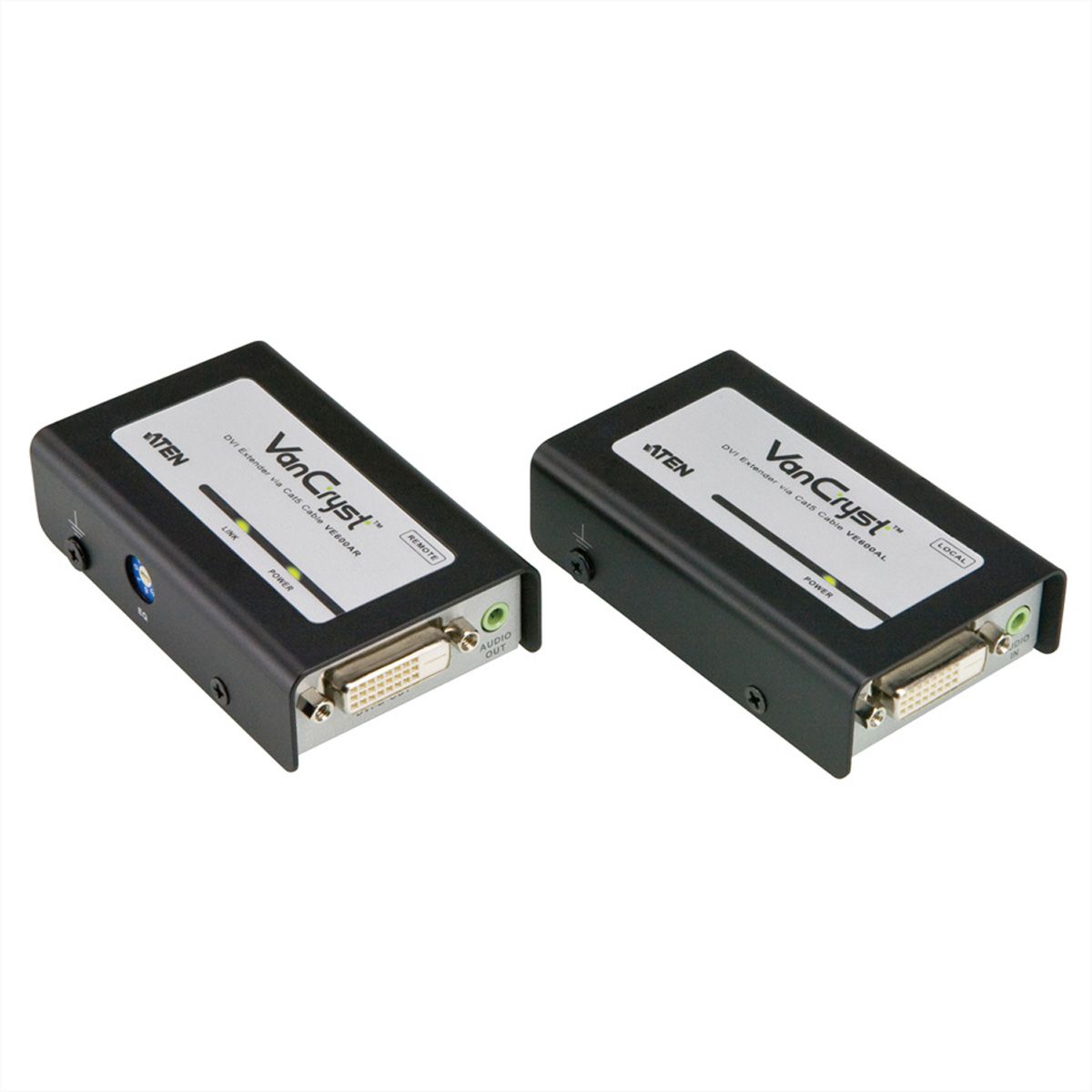 ATEN VE600A DVI Extender, Audio, Kat5e, 60m