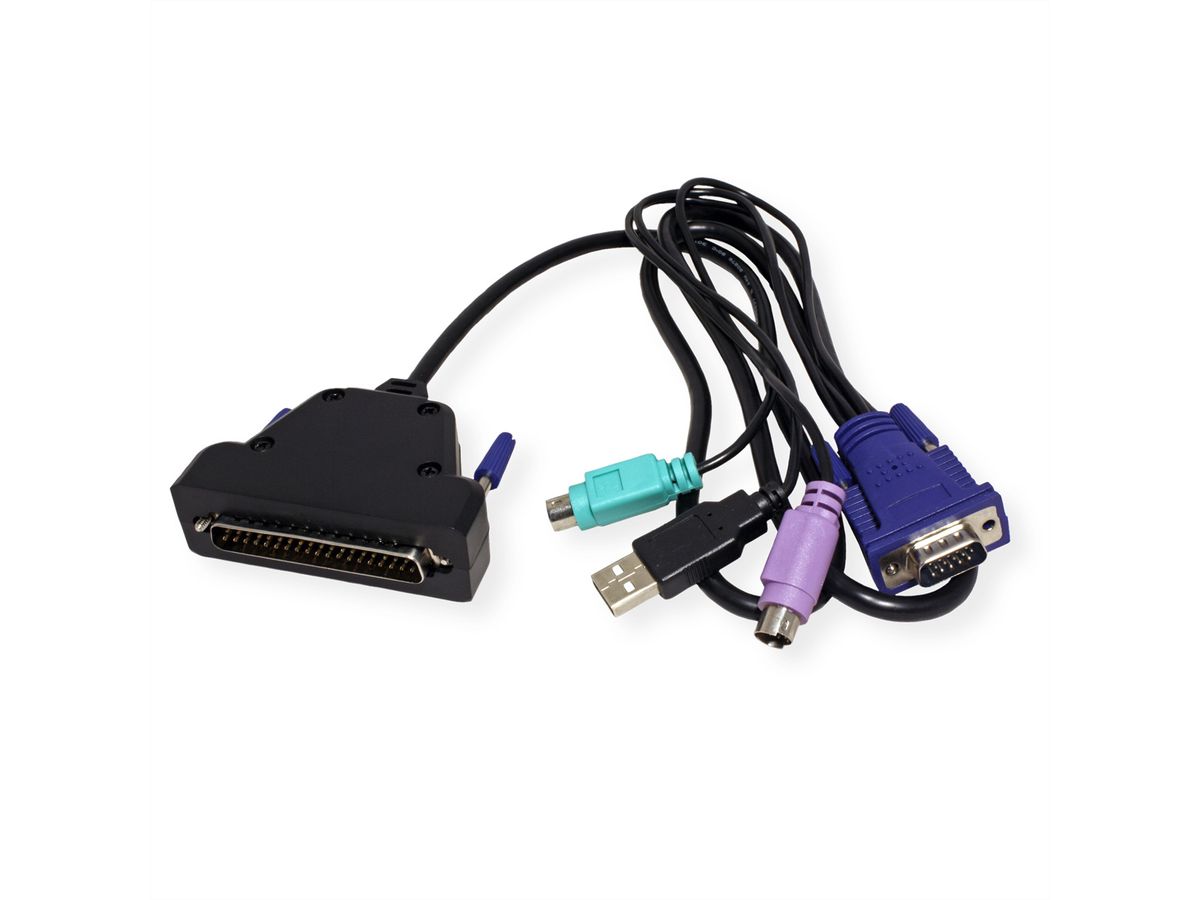 VALUE 19"-KVM-Konsole, 48 cm (19") TFT (16:9), VGA, USB, DE-Layout