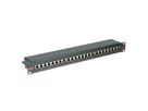 ROLINE Kat.6 (Class E) 19"-Patchpanel, 24P, geschirmt, schwarz