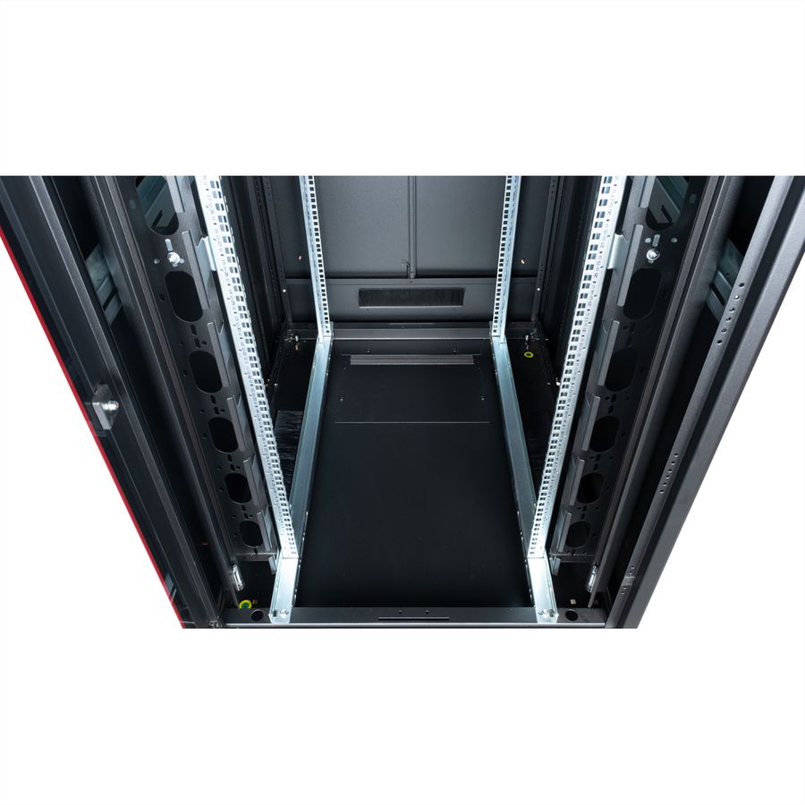 ROLINE 19-Zoll Netzwerkschrank Pro 47 HE, 600x600 BxT Glastür schwarz