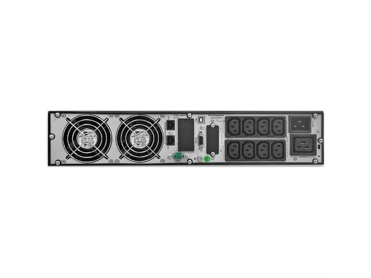 GUDE EPB 8810-3 USV 3000VA UPS Backup Tower/RM, schwarz