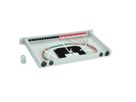 TELEGÄRTNER BASIS eco LWL-Panel mit Kupplungen & Pigtails, 12x LC Duplex, violett, OM4, Grade C