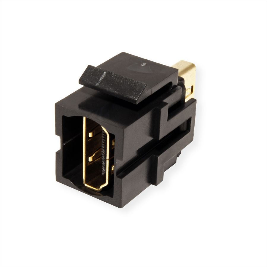 BACHMANN Keystone 4K HDMI 2.0 UHD Kupplung, Buchse-Buchse schwarz