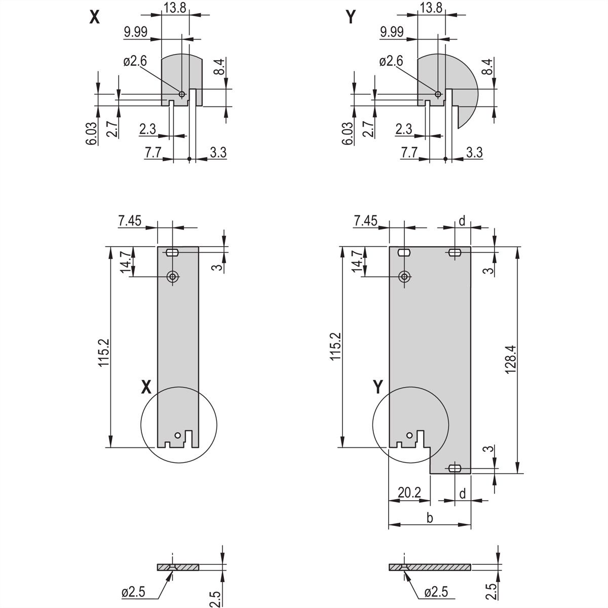 SCHROFF Frontplatte für IEEE-Griff, ungeschirmt - FRONTPLATTE 3HE 6TE IEL