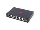ROLINE Mini-Patchpanel, Kat.6A (Class EA), 6x RJ45, 0,5HE, geschirmt, schwarz