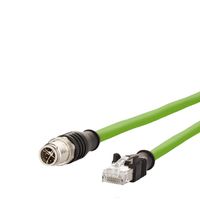 METZ CONNECT Verbindungsleitung M12 ST-RJ45 ST, 8-pol X-kodiert, gerade-gerade, 5 m